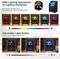 LED Nightstand with Charging Station, Black Nightstand with 3 Drawers, Wireless Charging/USB Ports on Smart Nightstand, Modern Bedside Table with Sensor Light for Bedroom Furniture (Black)